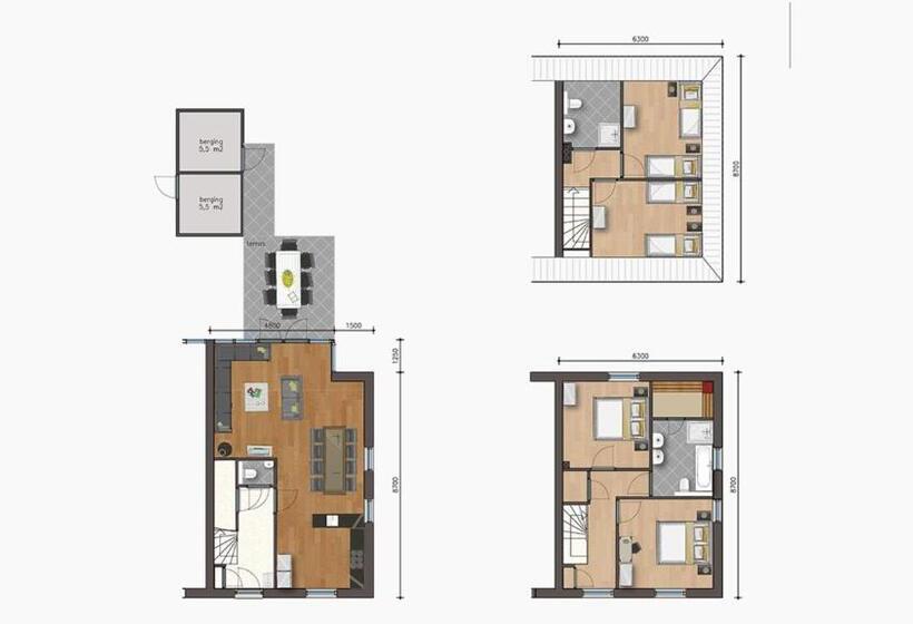 בית, 4 חדרי שינה, Dormio Resort Maastricht