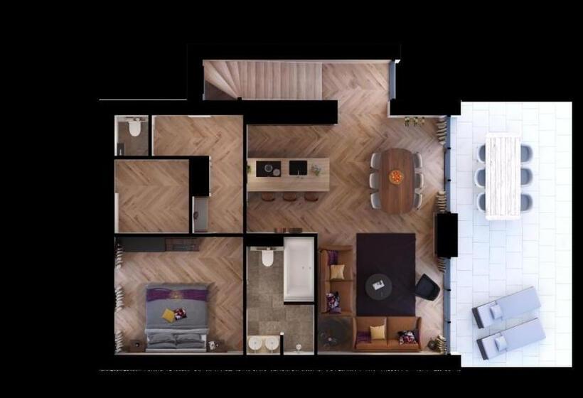 וילה דלוקס חדר שינה 1, Dormio Resort Maastricht