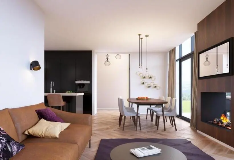 オーシャンビューのデラックス1ベッドルームビラ, Dormio Resort Maastricht