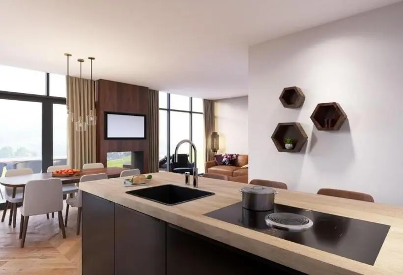 オーシャンビューのデラックス1ベッドルームビラ, Dormio Resort Maastricht