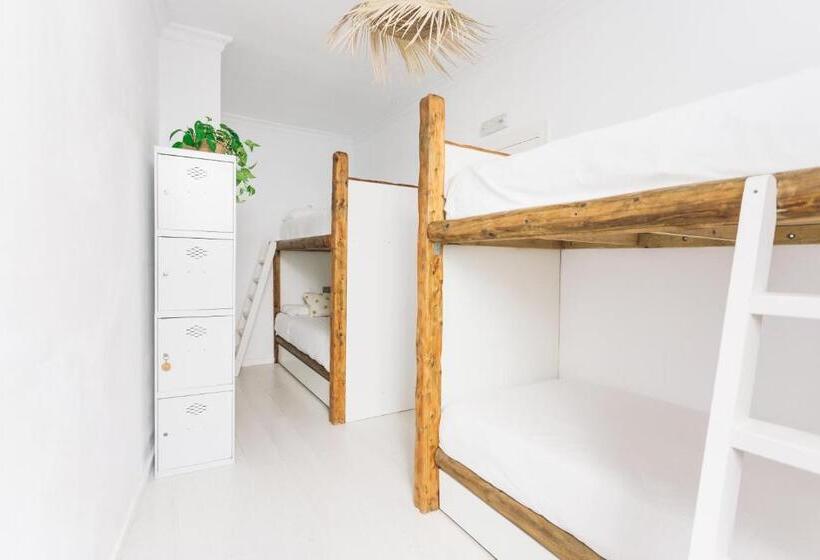 共用房间的床, La Cocotera Boutique Hostel & Coworking