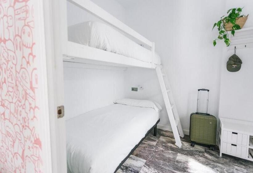 带共用浴室的标准房间, La Cocotera Boutique Hostel & Coworking