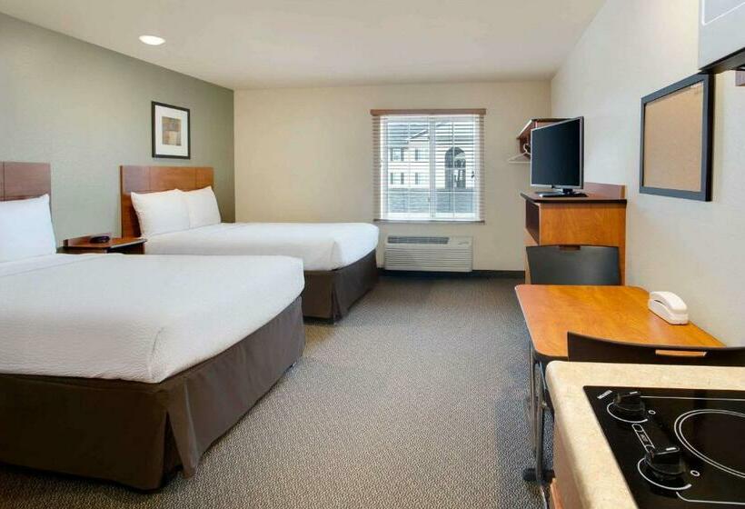 غرفه قياسيه سريرين مزدوجين, Woodspring Suites Columbus North I270