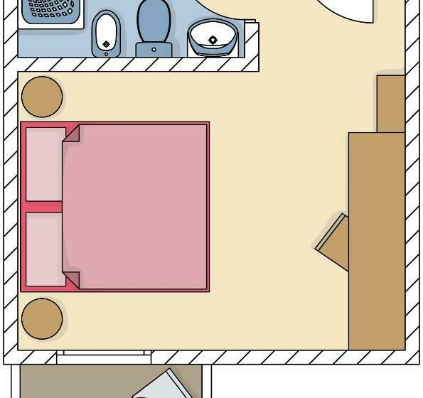 اتاق استاندارد با بالکن و چشم‌انداز دریا, Marzia Holiday Queen