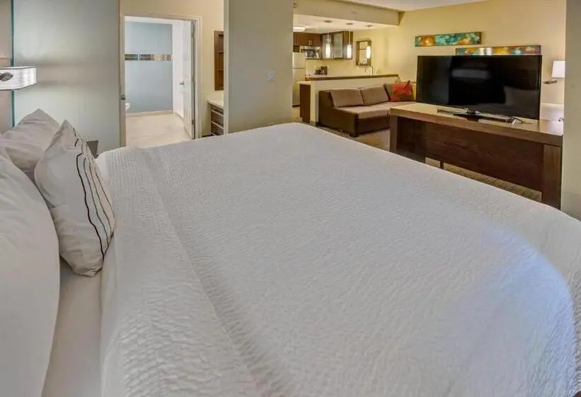 キングサイドベッドのスタンダードワンルーム, Residence Inn Fort Lauderdale Pompano Beach Central