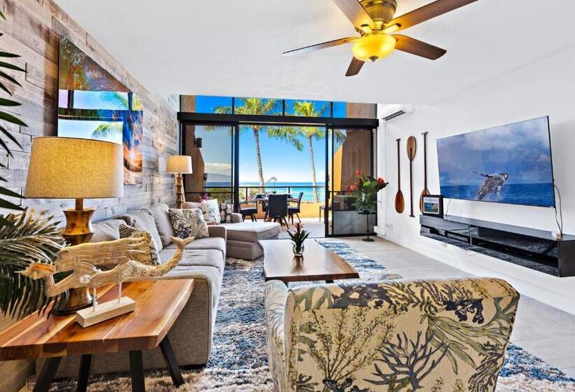 آپارتمان 1 خوابه با چشم‌انداز دریا, Kahana Villas   F508