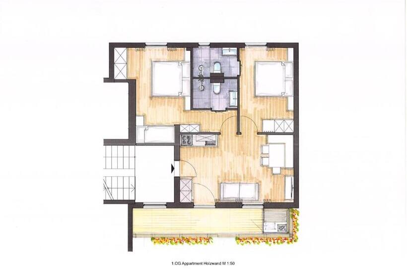 2 Bedrooms Apartment Mountain View, Hubertus Das Landhaus