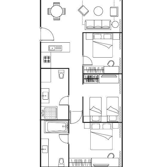 Apartament Premium cu 3 Dormitoare, Somerset Kencana Jakarta