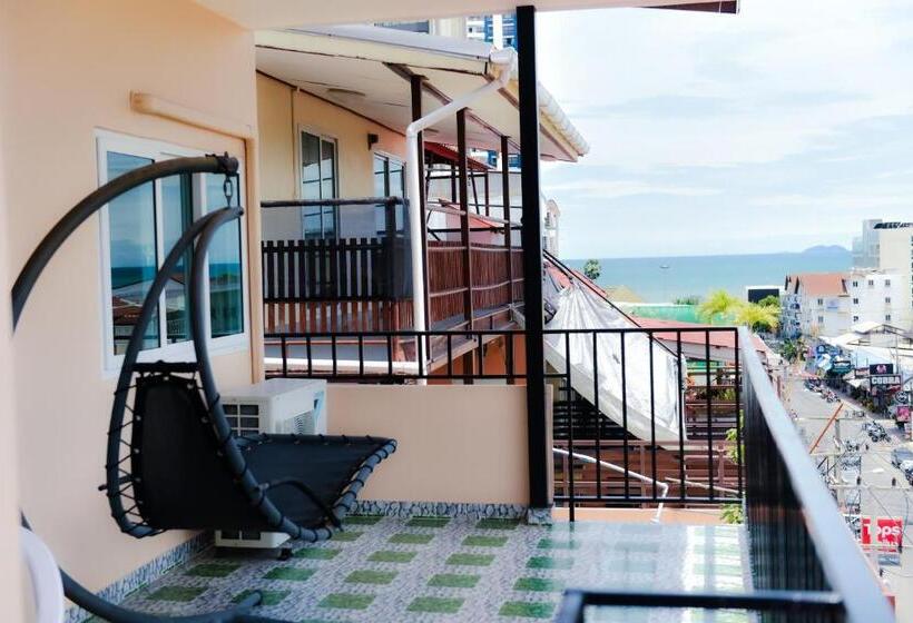 침실 1개 테라스 아파트, Patamnak Beach Guesthouse