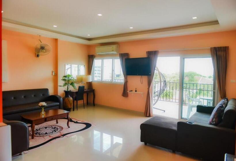 침실 1개 테라스 아파트, Patamnak Beach Guesthouse