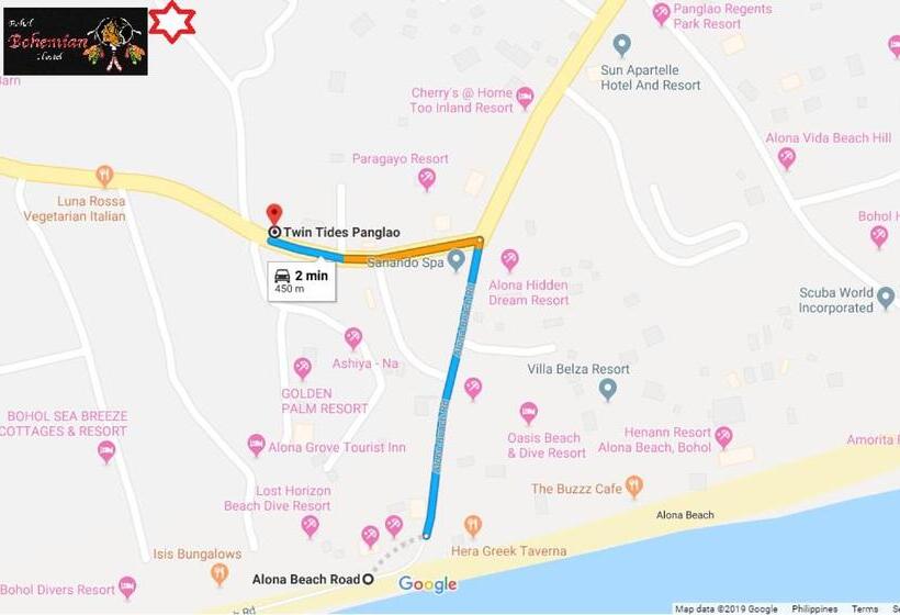 تختخواب در اتاق مشترک, Bohol Bohemian Hostel