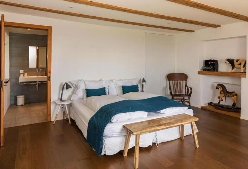 キングサイズベッドのスタンダードルーム, La Ferme De La Praz B&b