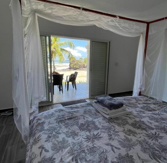 اتاق لوکس با بالکن و چشمانداز دریا, Salama Eco Lodge And Hostel