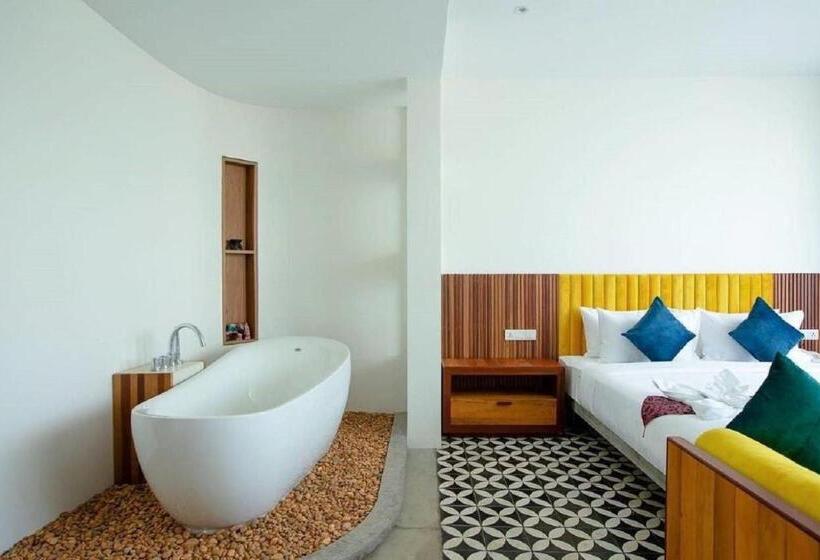 带花园景观和一个卧室的别墅, New Centro Pool Villa