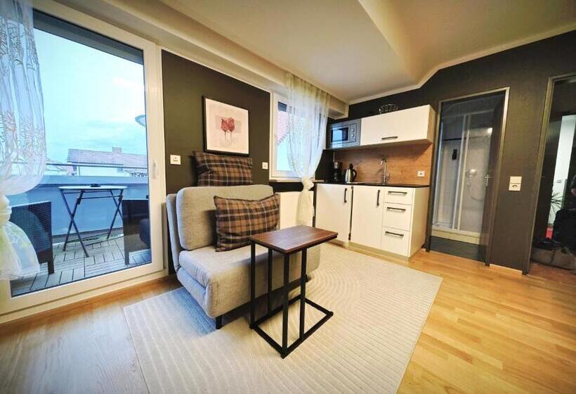 Huoneisto 1 Makuuhuone Parveke, Birkhofer See Genießen Apartments