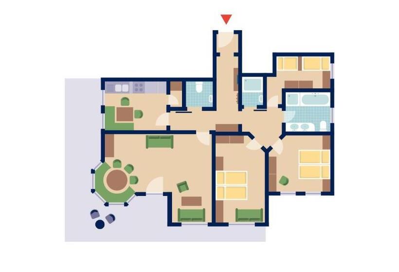 带3个卧室的公寓, Sonnenhof Appartements