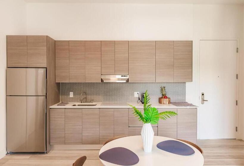 מיטה בחדר משותף, Aerie Apartments