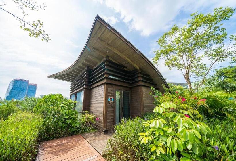 اتاق لوکس با چشمانداز دریاچه, 珠海横琴星乐度露营小镇