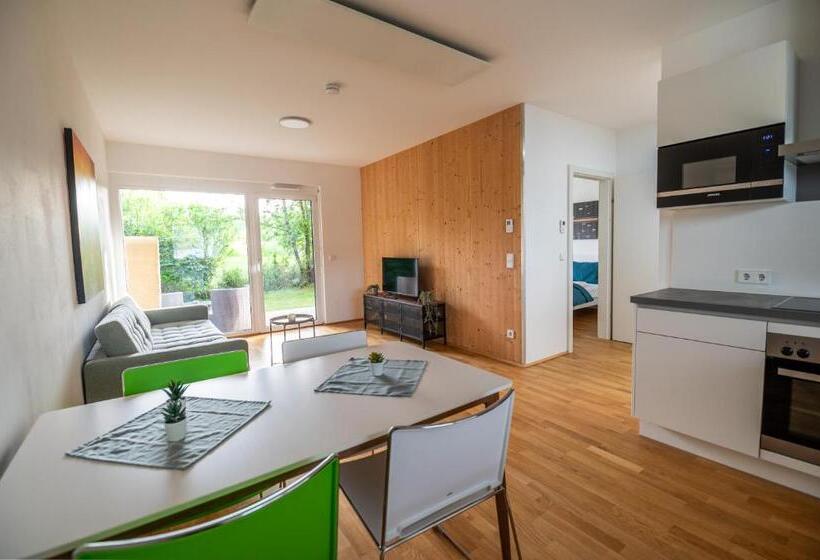 דירה בת חדר שינה 1 עם מרפסת, Shome Apartments Graz Ost   Self Check In & Free Parking