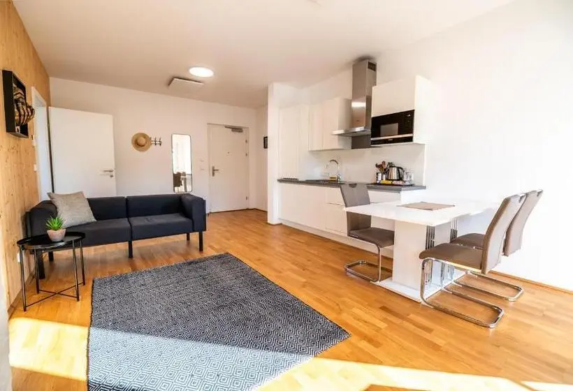 テラス付き1ベッドルームアパートメント, Shome Apartments Graz Ost Self Check In & Free Parking