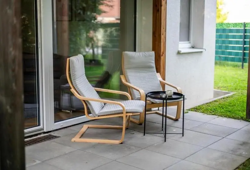 テラスつきの2ベッドルームアパートメント, Shome Apartments Graz Ost Self Check In & Free Parking