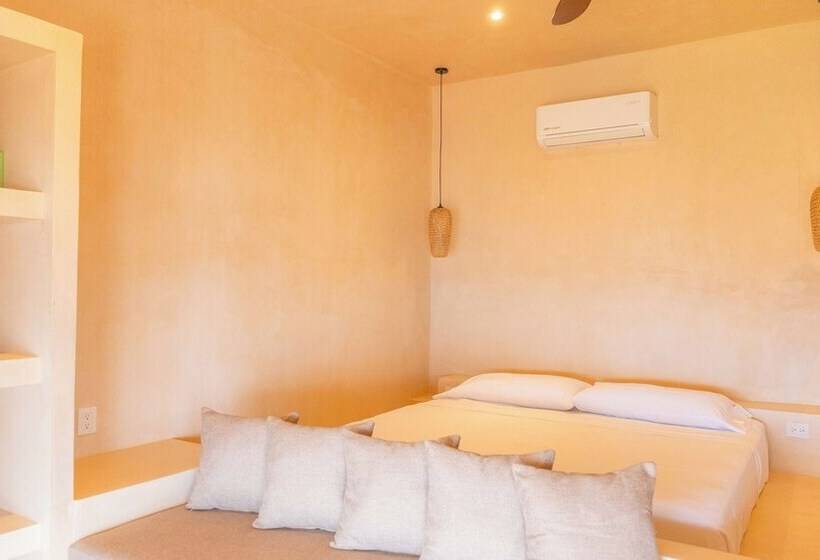 غرفة ديلوكس مطلّة علي البحر مزوَّدة بشُرفة, La Alberca Hotel Boutique