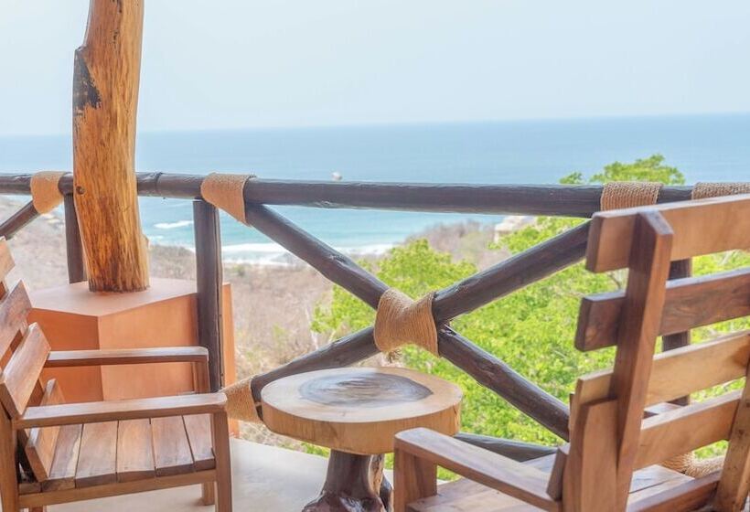 غرفة ديلوكس مطلّة علي البحر مزوَّدة بشُرفة, La Alberca Hotel Boutique