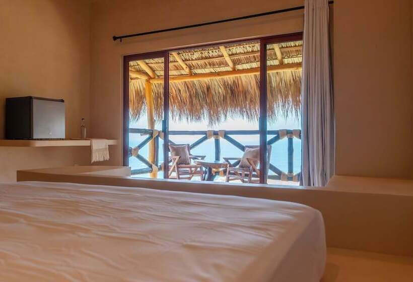 غرفة ديلوكس مطلّة علي البحر مزوَّدة بشُرفة, La Alberca Hotel Boutique