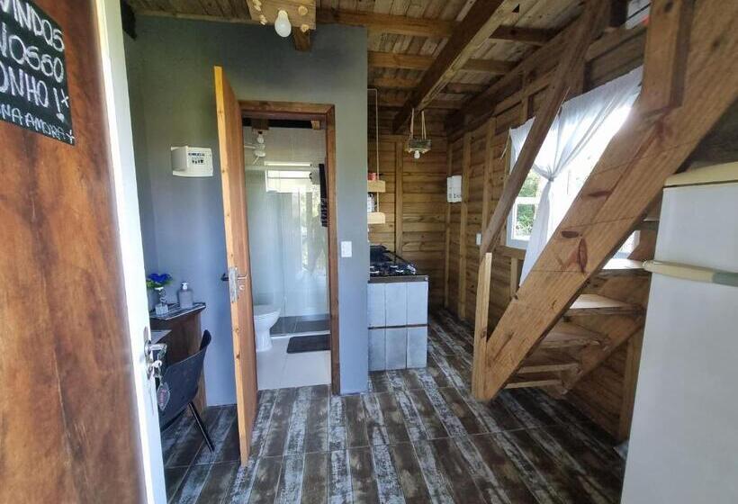 スタンダードルーム, Pousada Rosa Shanti, Café Da Manhã Opcional, Apenas 4 Cabanas, Piscina, Estacionamento Privativo, ár