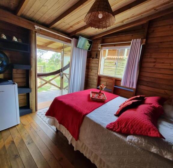 シャレー1寝室, Pousada Rosa Shanti, Café Da Manhã Opcional, Apenas 4 Cabanas, Piscina, Estacionamento Privativo, ár