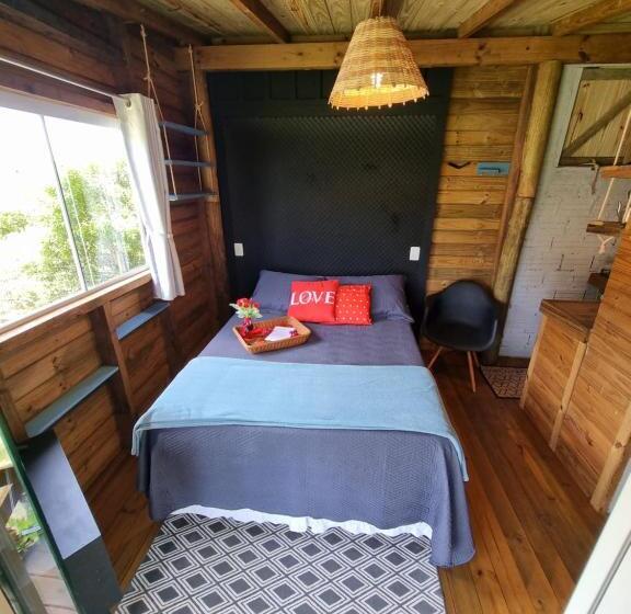 シャレー1寝室, Pousada Rosa Shanti, Café Da Manhã Opcional, Apenas 4 Cabanas, Piscina, Estacionamento Privativo, ár