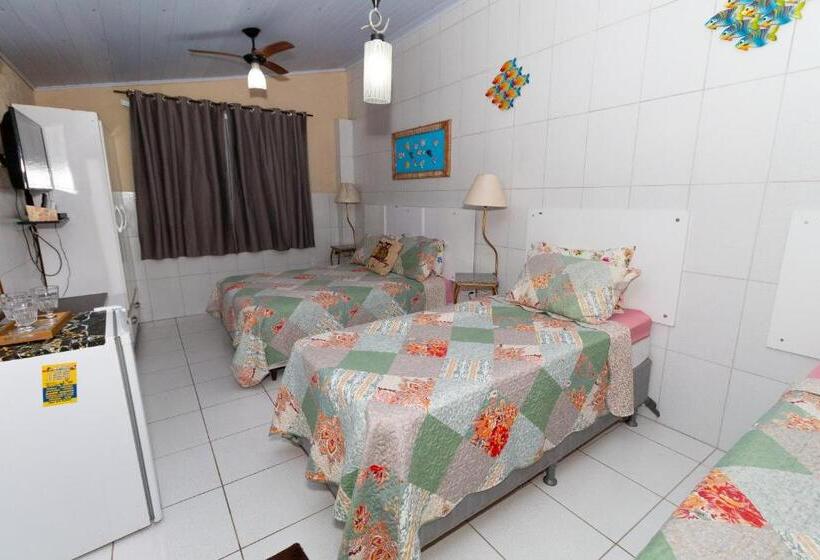 高品质的四人房间, Pousada Casa Da Praia