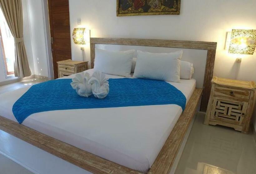 חדר דחוקס עם מיטת קינג, Kelapa Cottage