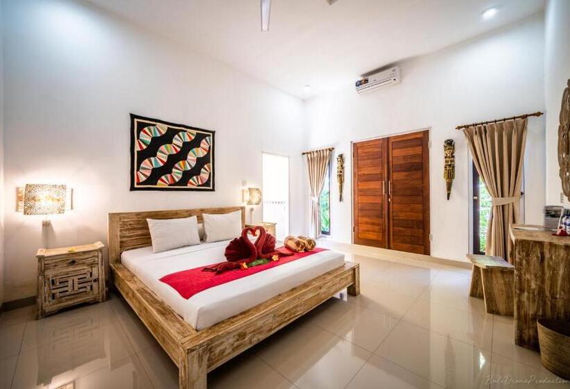 חדר דחוקס עם מיטת קינג, Kelapa Cottage