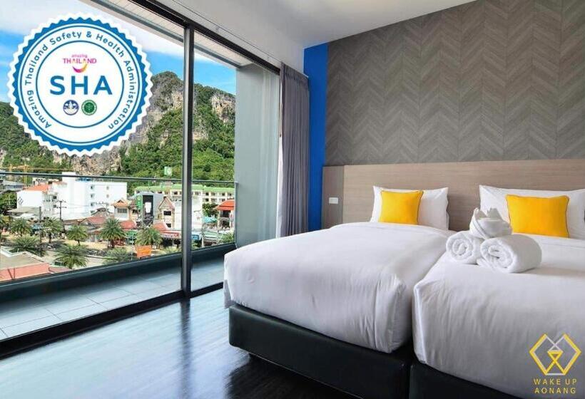 غرفة ديلوكس مزودة بشرفة, Wake Up Aonang