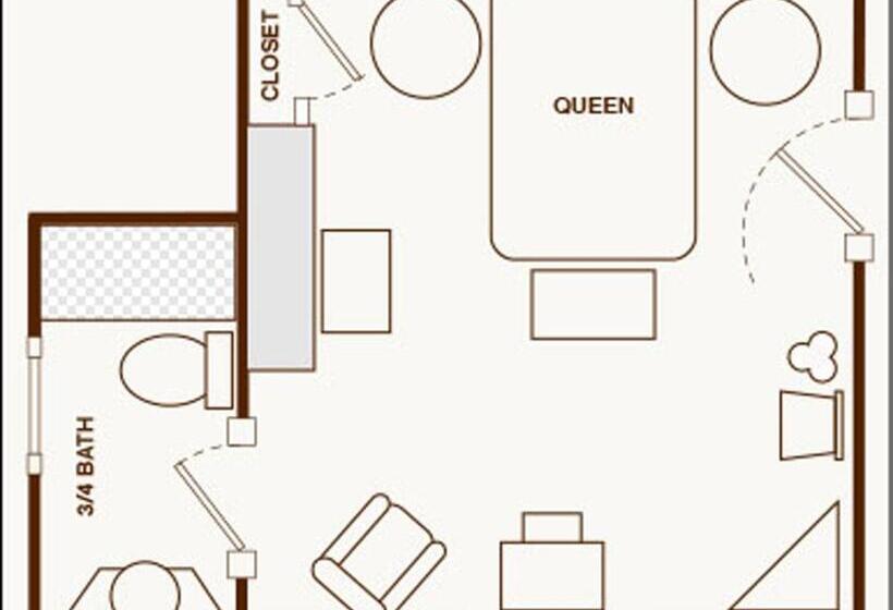 デラックスルーム, Inn At 34