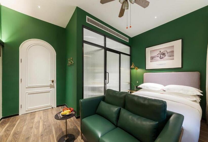 חדר סטנדרט עם מיטת קינג, 鼓浪屿和院黛峯人文民宿