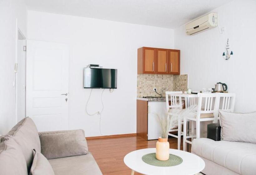 آپارتمان 1 خوابه با بالکن و چشم‌انداز دریا, Premium Apartments