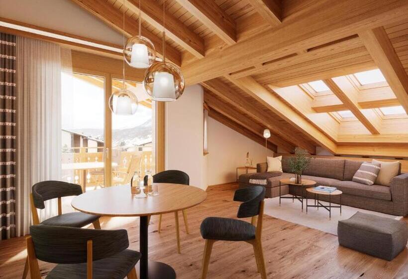 דירת פנטהאוז 1 חדרי שינה, Val Saraina Apartments