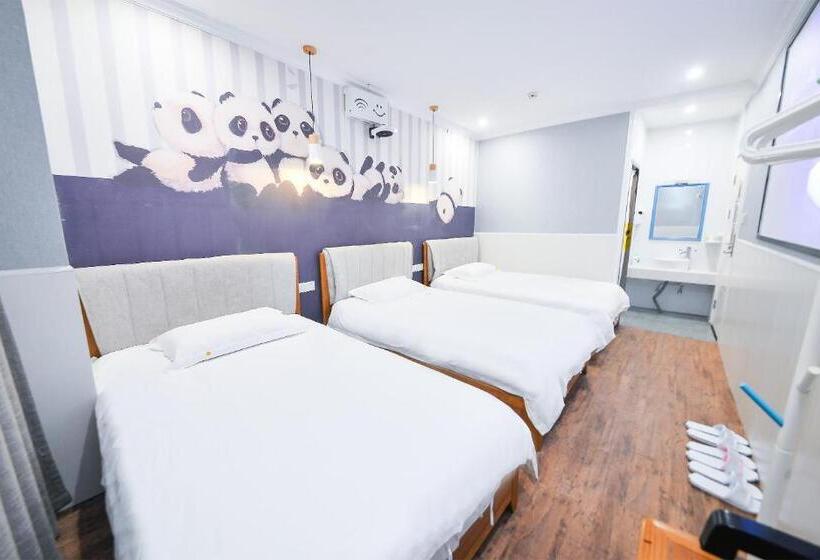 Chambre Triple Standard, 笑脸里青年旅舍锦里店