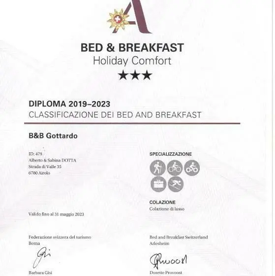 ファミリールーム, B&b Gottardo
