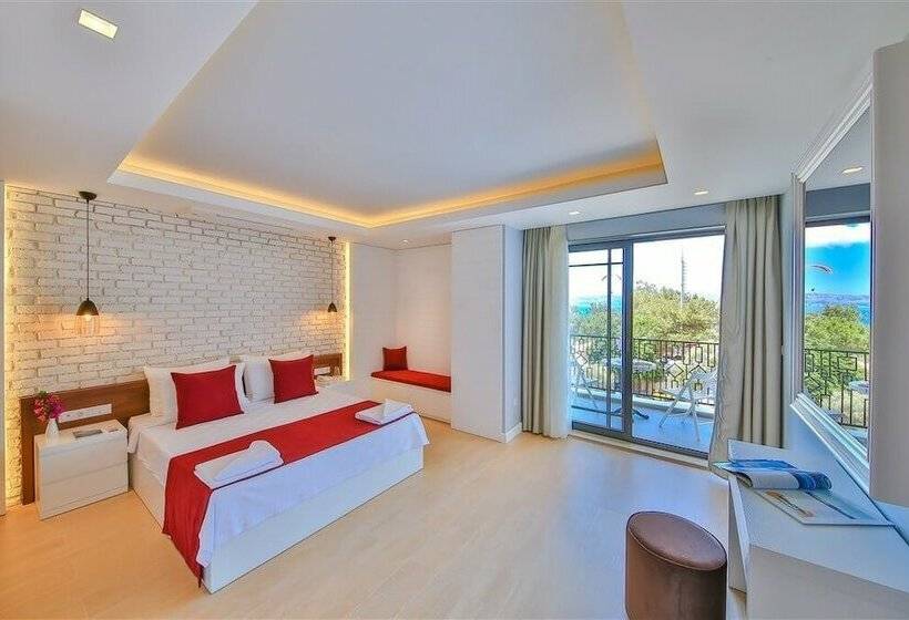 חדר דלוקס עם מרפסת נוף לים, Lale