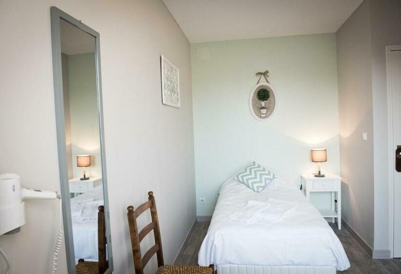 غرفة قياسية فردية, Logis Hotel Restaurant Le Relais Fleuri