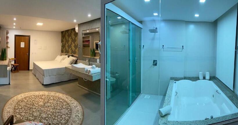 اتاق لوکس با تخت بزرگ, E Pousada Manguinho