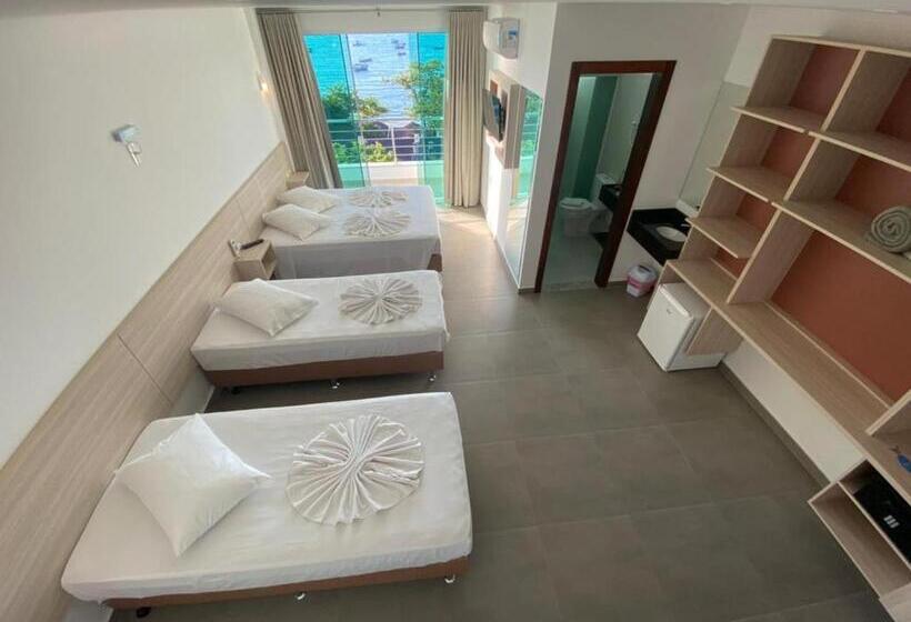 اتاق خانوادگی با چشم‌انداز دریا, E Pousada Manguinho