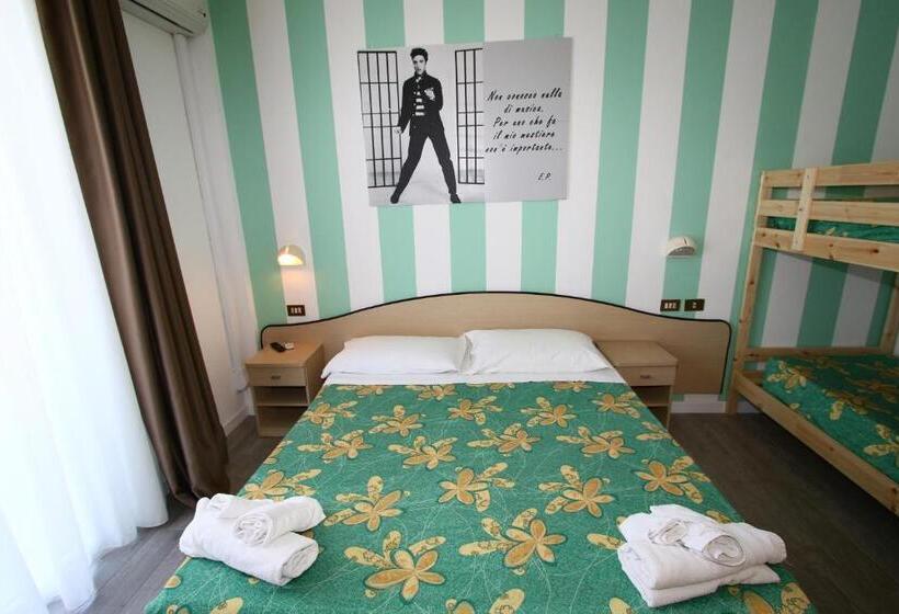 اتاق استاندارد چهارنفره با بالکن, Beach Hotel Clerice