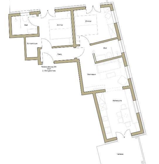 침실 2개 아파트, Eco Bnb & Apartments Bründlerhof