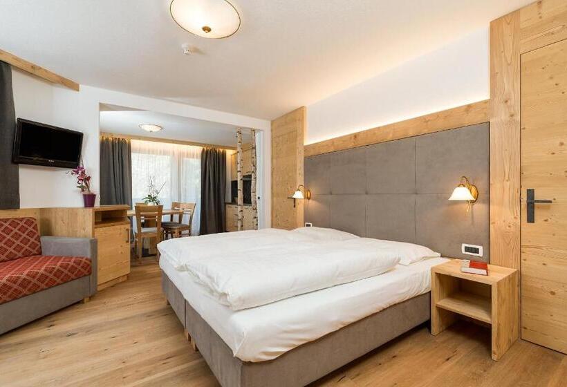 庭の見える1ベッドルームアパートメント, Residence Garni Stella