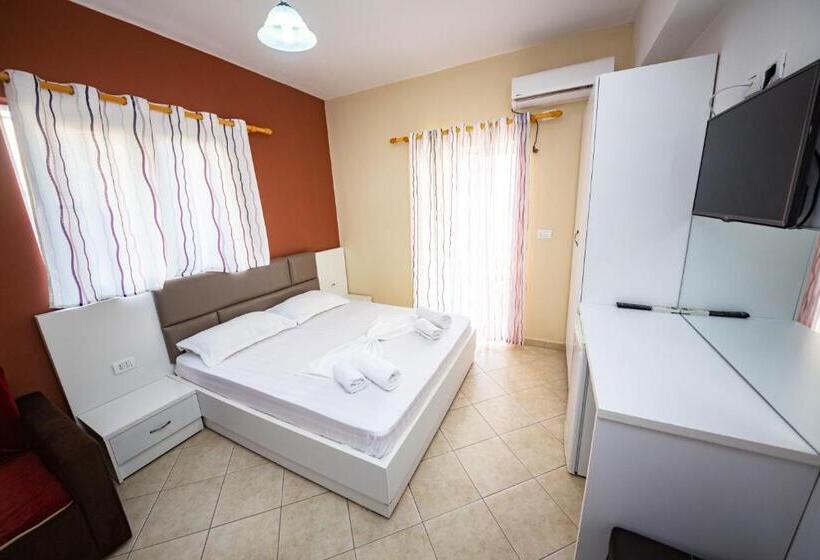 اتاق استاندارد با چشم‌انداز دریا, Ideal Aparthotel Saranda