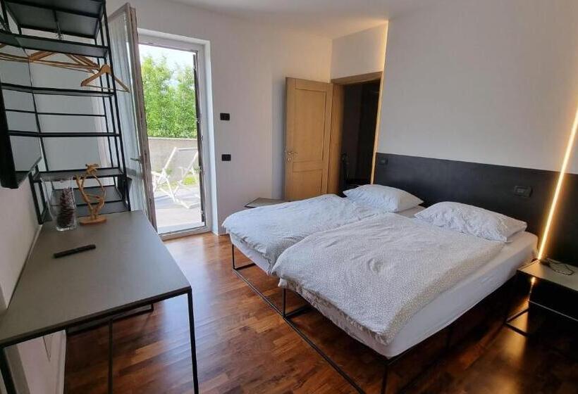 침실 1개 디럭스 아파트, Agritur Deromedi